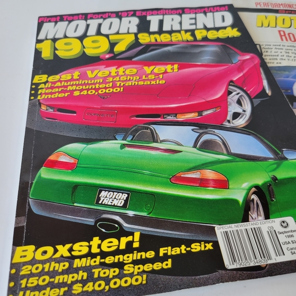Motor Trend Magazine 1996 Corvette Boxter Car Collector - Picture 5 of 11